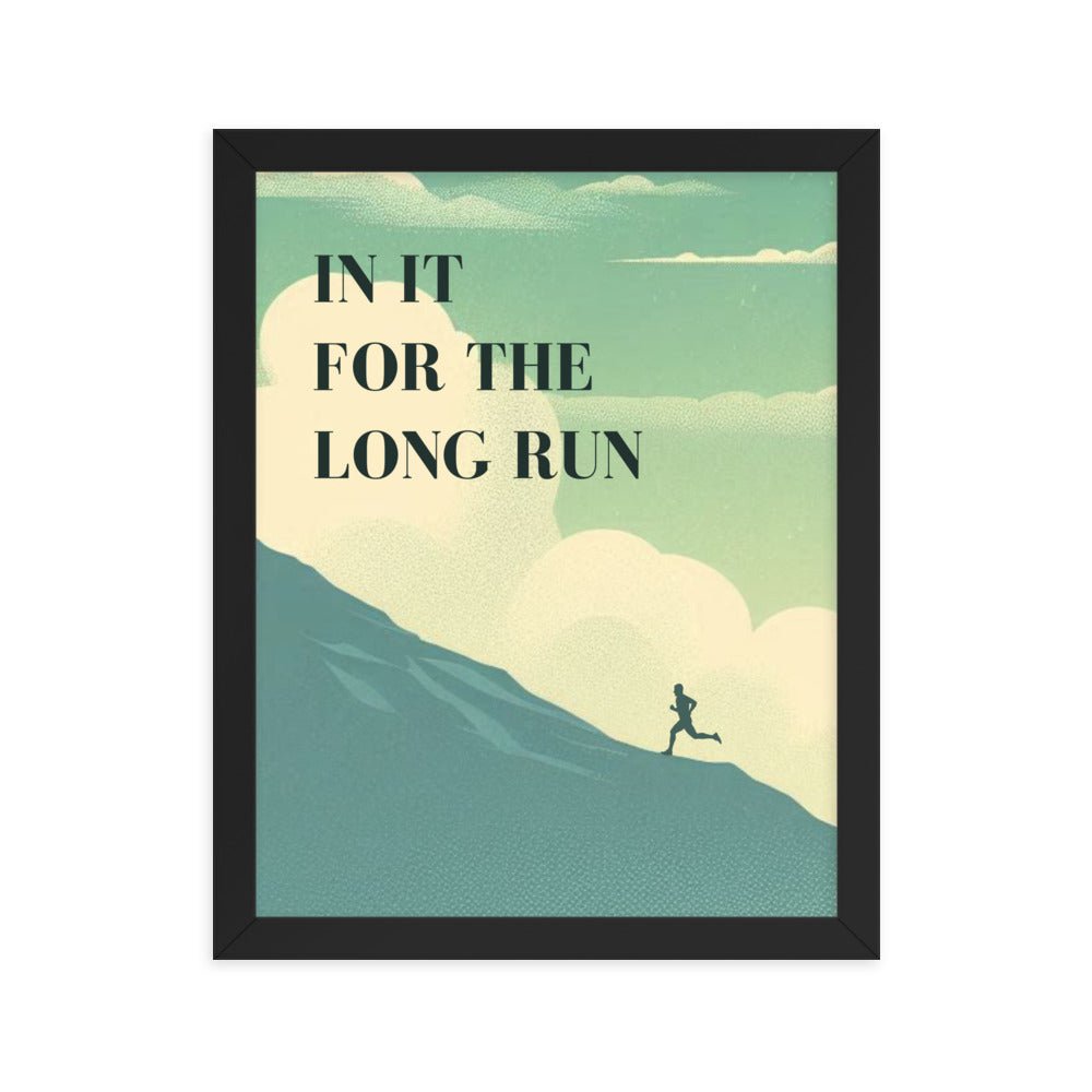In It For the Long Run - Vintage Running Poster - The Running Collective