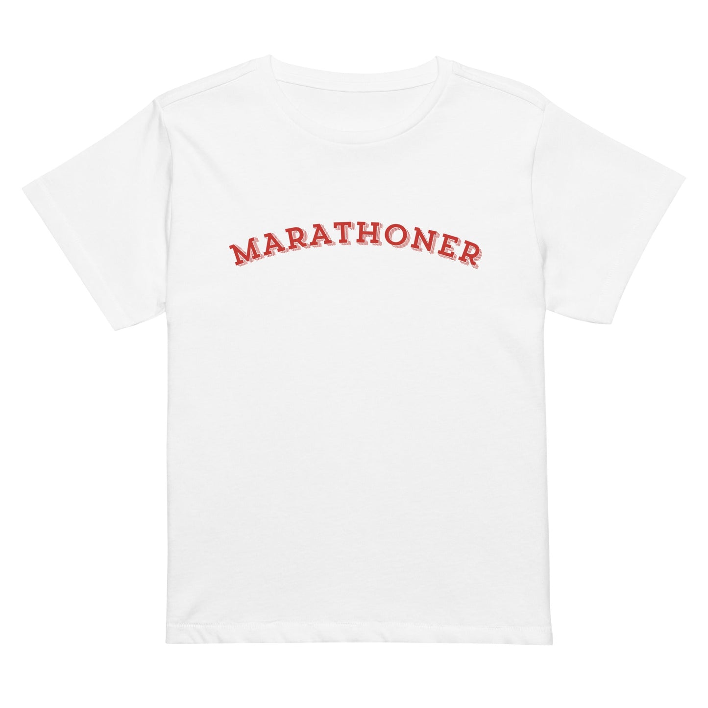 Marathoner" High - Waisted T-shirt - The Running Collective