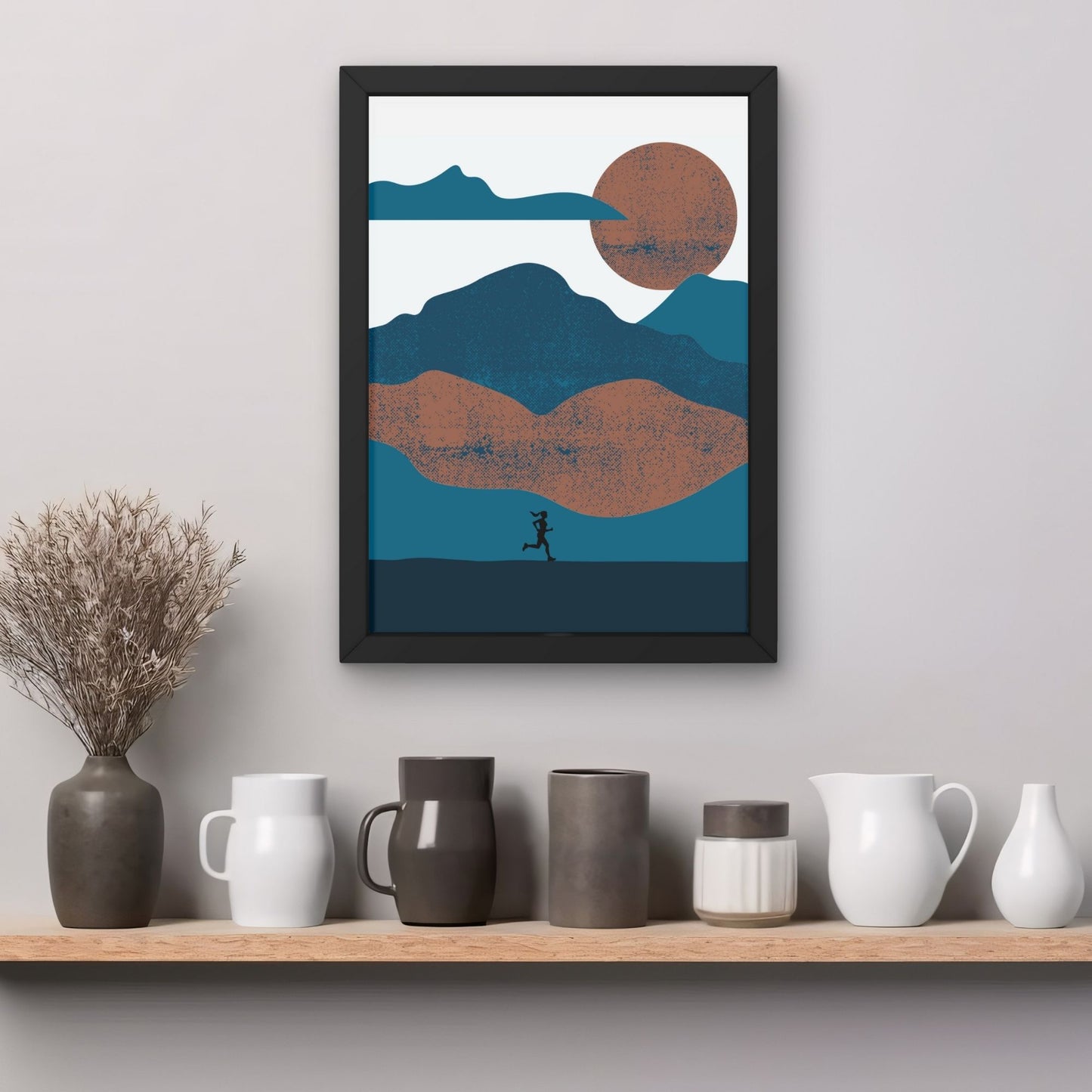 Abstract Mountain Run