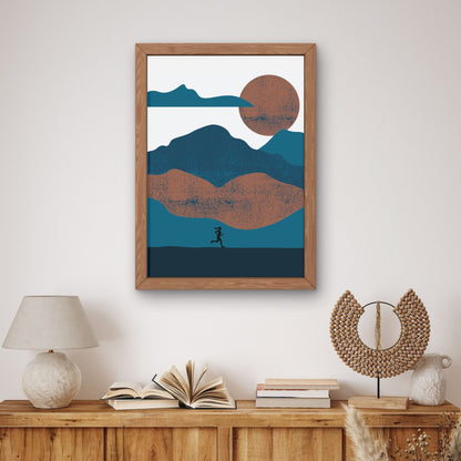 Abstract Mountain Run