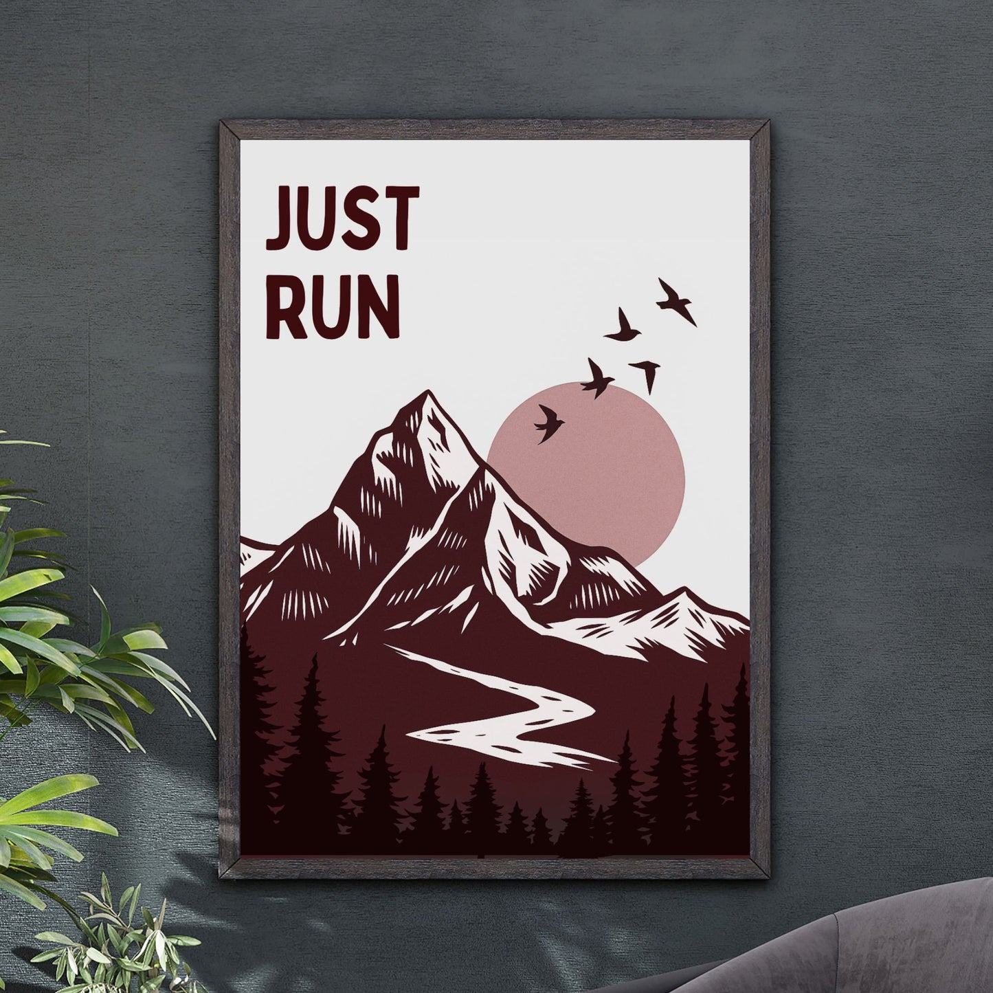 Just Run – Mountain Adventure Art Print