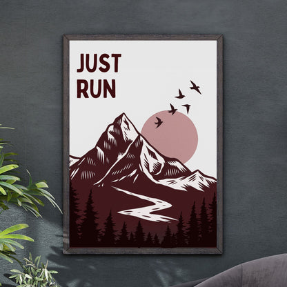 Just Run – Mountain Adventure Art Print
