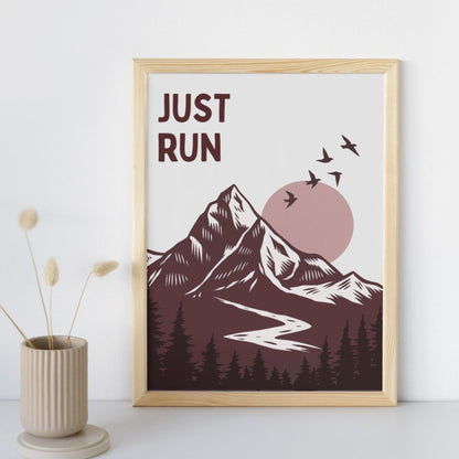 Just Run – Mountain Adventure Art Print