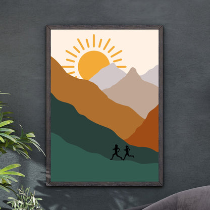 Sunrise Mountain Trails Poster