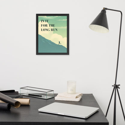 In It For the Long Run - Vintage Running Poster - The Running Collective