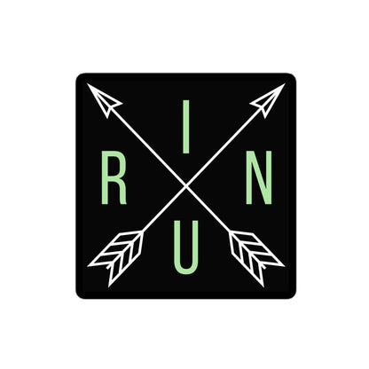 RUN Arrow Sticker - The Running Collective